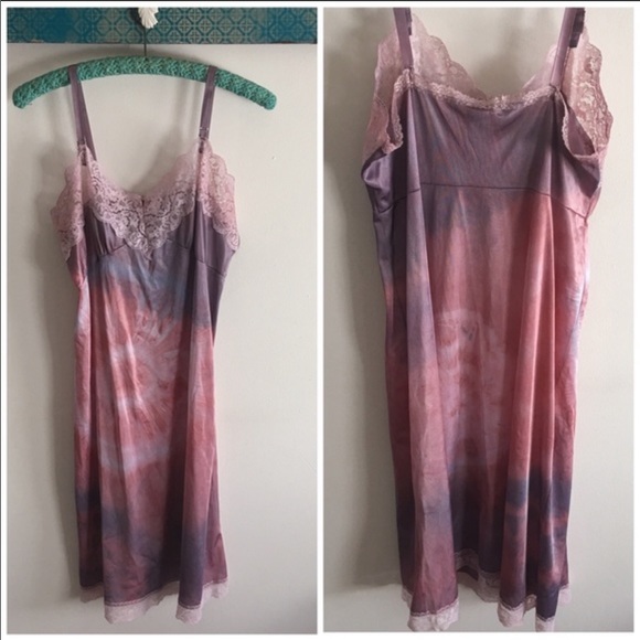 BOHEMIAN VINTAGE SLIP DRESSES Hand Dyed - Picture 5 of 12